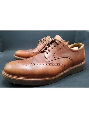 Samuel Hubbard Shoes Oxford ‘Tipping Point’ Brown Leather Wingtip Dress Men's 12